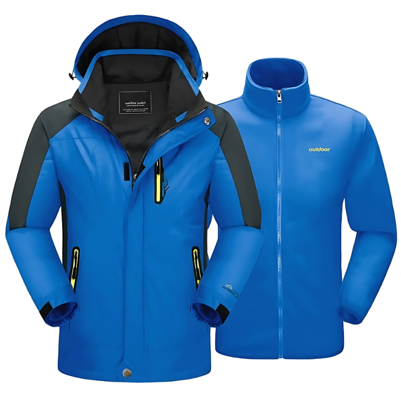 Two in One Waterproof Ski Jacket With Fleece Layer