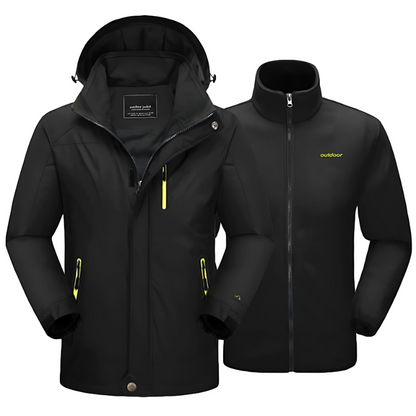 Two in One Waterproof Ski Jacket With Fleece Layer