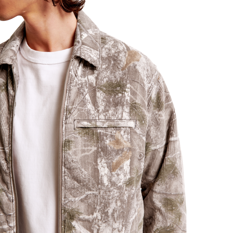 Camouflage Print Outdoor Zip Up Jacket