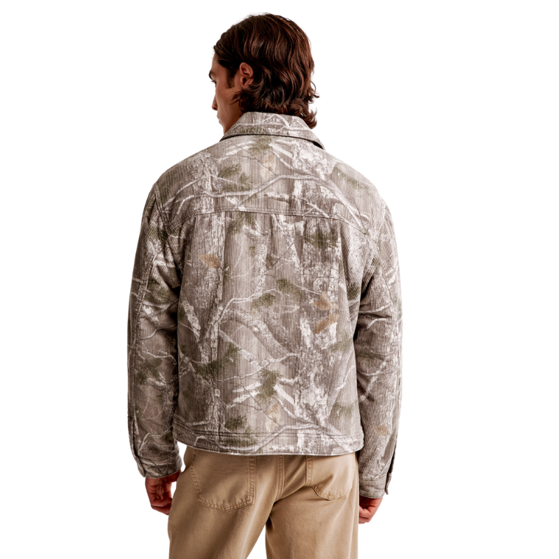 Camouflage Print Outdoor Zip Up Jacket