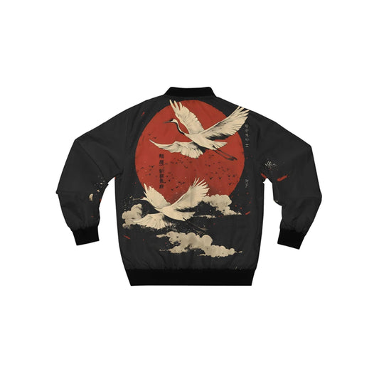 Crane Inspired Japanese Bomber Jacket