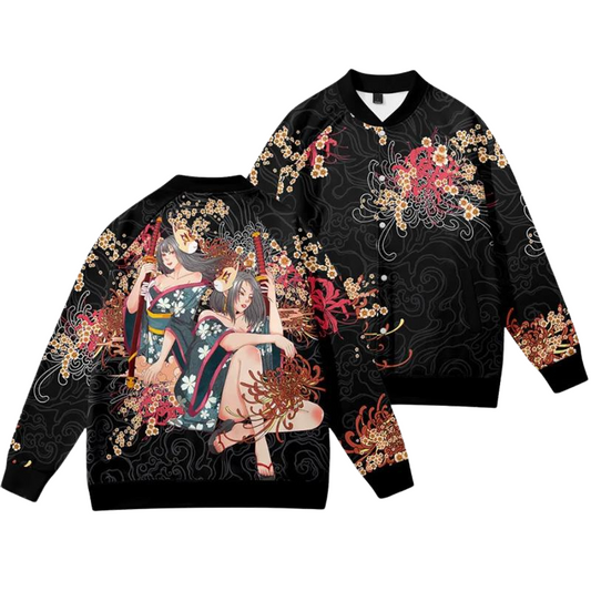 Japanese Art Inspired Bomber Jacket