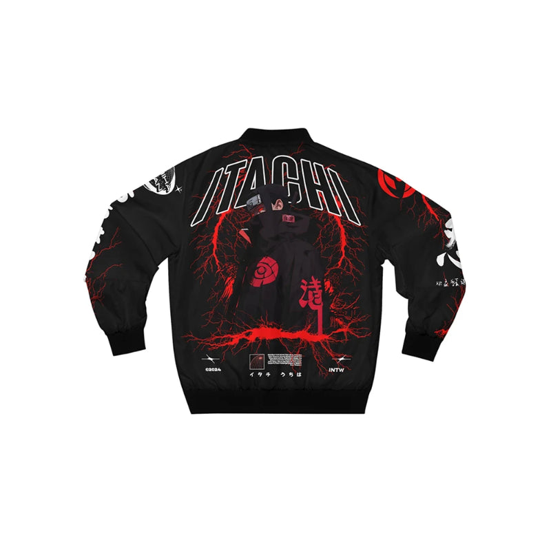 Lightning Graphic Printed Bomber Jacket