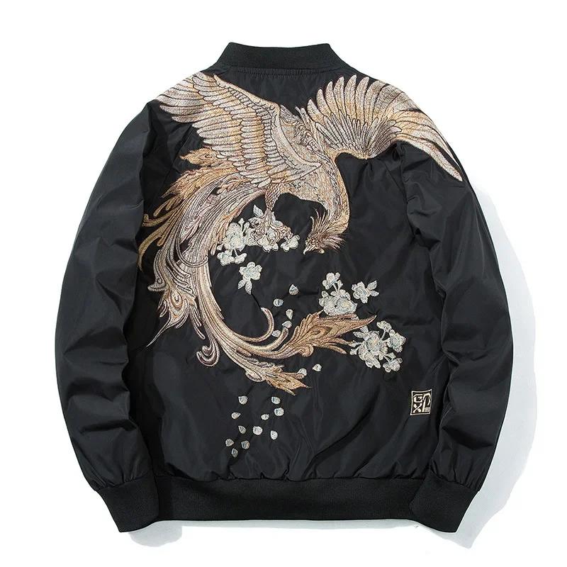 Phoenix Print Bomber Jacket