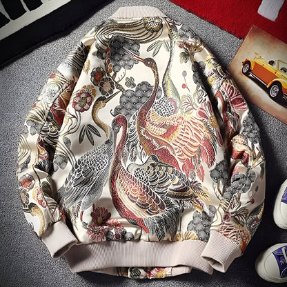 Stylish Streetwear Embroidery Bomber Jacket