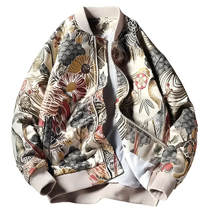 Stylish Streetwear Embroidery Bomber Jacket