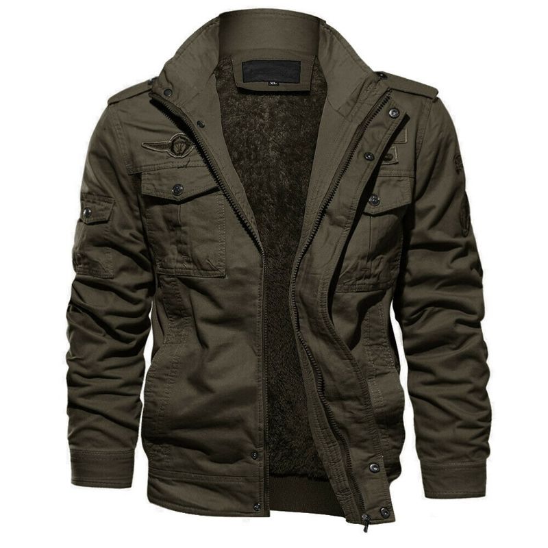 Men's Thick Windproof Military Tactical Jacket
