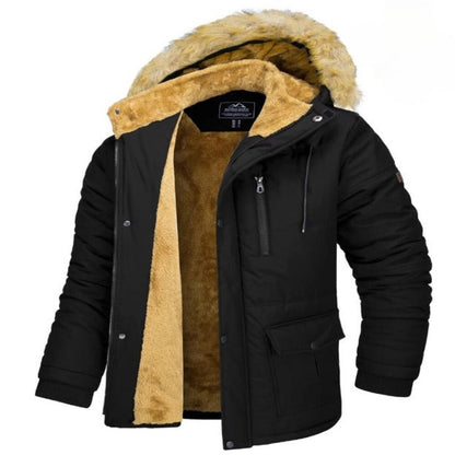 Snowboard Jacket with Faux Fur Hood