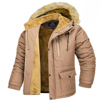 Snowboard Jacket with Faux Fur Hood